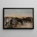 At the farm - Józef Chełmoński — framed artwork on a wall