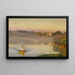Pond at Radziejowice - Józef Chełmoński — framed artwork on a wall