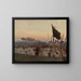 Croquis de paysans à la faux pour Racawice - Józef Chełmoński — framed artwork on a wall