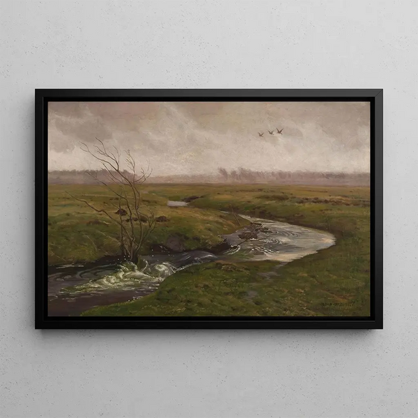 Spring Painting - Józef Chełmoński — framed artwork on a wall