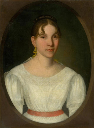 Jozef Czauczik - Portrait of a Young Woman in White Mrs Zgolay.webp