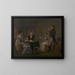 Lesson of the harp - Jozef Geirnaert — framed artwork on a wall