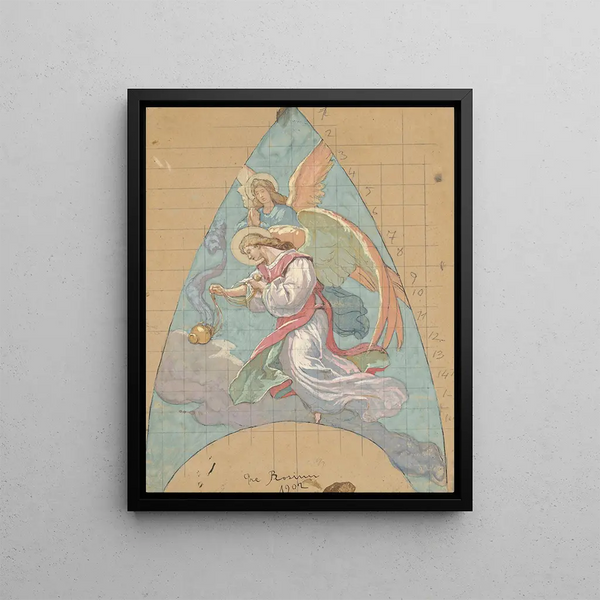 Angel - Jozef Hanula — framed artwork on a wall