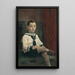 Boy in traditional clothes - Jozef Hanula — framed artwork on a wall