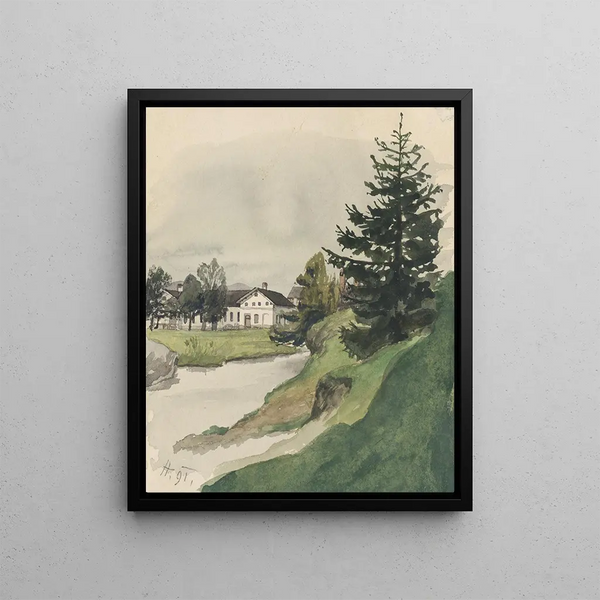 Hrabuice - Jozef Hanula — framed artwork on a wall