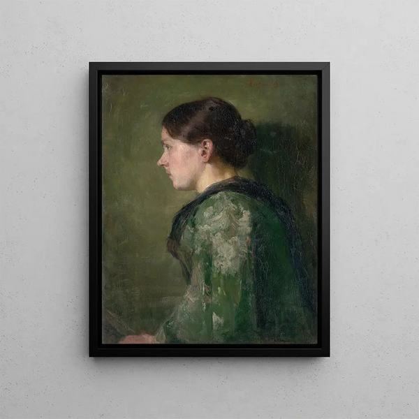 Lost in His Thoughts - Jozef Hanula — framed artwork on a wall