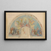 Madonna and Child, Wall Design of a Church in Viov - Jozef Hanula — framed artwork on a wall