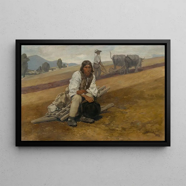 Terre natale II - Jozef Hanula — framed artwork on a wall
