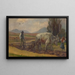 Labourage Painting - Jozef Hanula — framed artwork on a wall