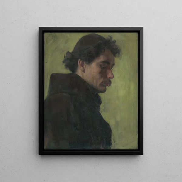 L'image d'un moine - Jozef Hanula — framed artwork on a wall