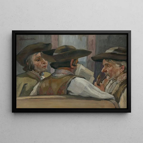 Politicians - Jozef Hanula — framed artwork on a wall