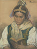 Lecture en costume traditionnel - Jozef Hanula — artwork view