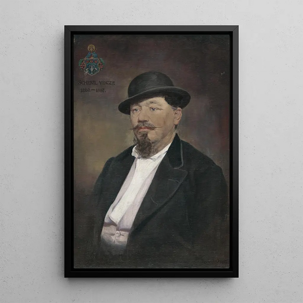 Schertl Vincze - Jozef Hanula — framed artwork on a wall