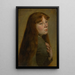 Study of a woman in three-quarter profile - Jozef Hanula — framed artwork on a wall