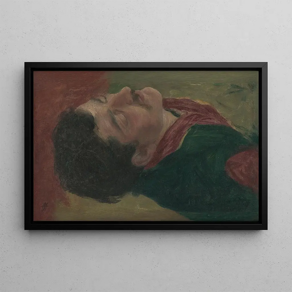 Study of the Human Head - Jozef Hanula — framed artwork on a wall