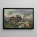 La mort de Tomory à la bataille de Mohács - Jozef Hanula — framed artwork on a wall