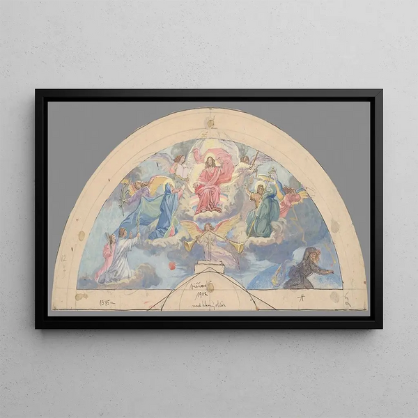 The Last Judgment - Jozef Hanula — framed artwork on a wall