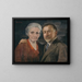 L'artiste avec sa femme - Jozef Hanula — framed artwork on a wall