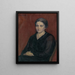 The artist's wife - Jozef Hanula — framed artwork on a wall