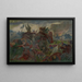 La Mort de Tomory à la bataille de Mohács - Jozef Hanula — framed artwork on a wall