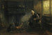 at the fireplace corner - Jozef Israëls — artwork view