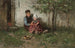 Children playing with a toy cart - Jozef Israëls — artwork view