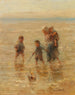 Children playing in the waves - Jozef Israëls — artwork view