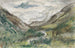 Valley with covered mountains - Jozef Israëls — artwork view