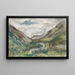 Valley with covered mountains - Jozef Israëls — framed artwork on a wall