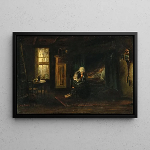 Dedication - Jozef Israëls — framed artwork on a wall