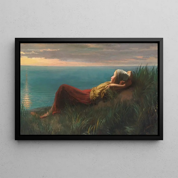 Dreams - Jozef Israëls — framed artwork on a wall