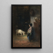 Nourrir la chèvre de compagnie - Jozef Israëls — framed artwork on a wall