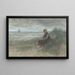 Girl in the Dunes - Jozef Israëls — framed artwork on a wall