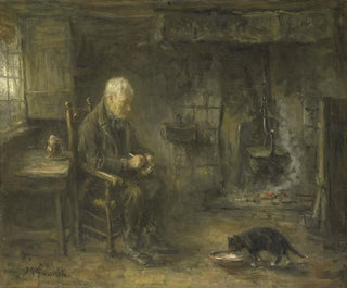 Interior of a peasant's hut - Jozef Israëls — artwork view