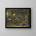 Interior of a peasant's hut - Jozef Israëls — framed artwork on a wall