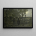 Neighborhood Gossip Painting - Jozef Israëls — framed artwork on a wall