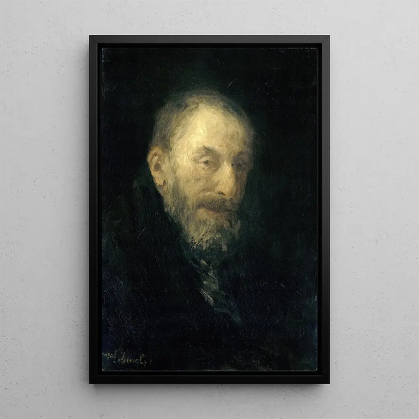 Old Isaac Painting - Jozef Israëls — framed artwork on a wall