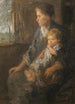 On the mother's lap - Jozef Israëls — artwork view