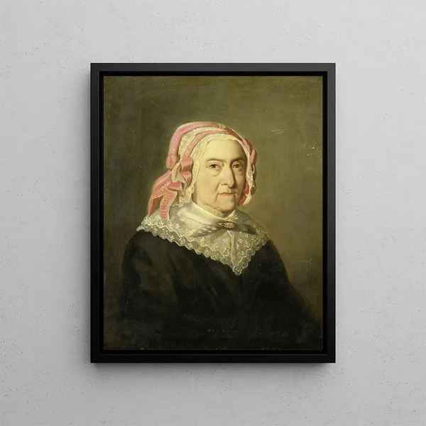 Sientje Nijkerk-Servaas at age 90 1857 - Jozef Israëls — framed artwork on a wall