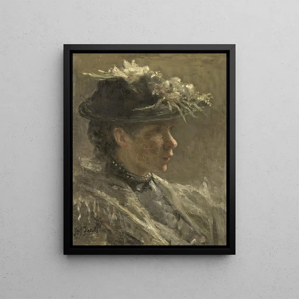 Study of Sijtje van Bemmel 1880-1963 - Jozef Israëls — framed artwork on a wall