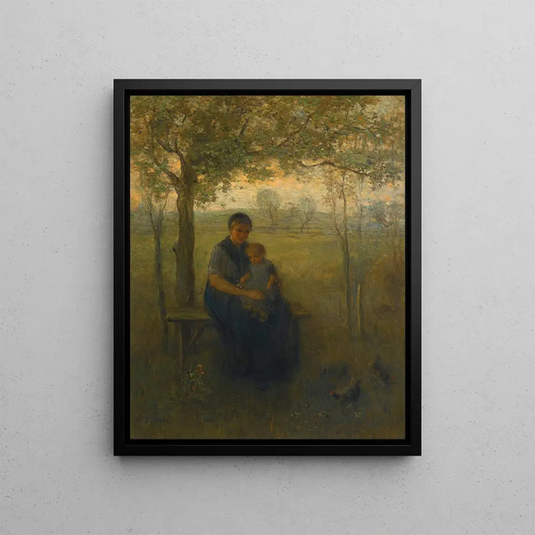 La Madone de Drenthe - Jozef Israëls — framed artwork on a wall