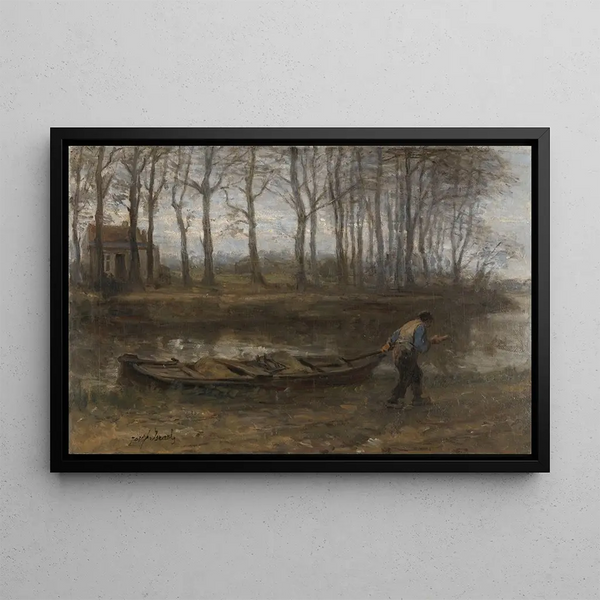 The Sand Cart Driver - Jozef Israëls — framed artwork on a wall