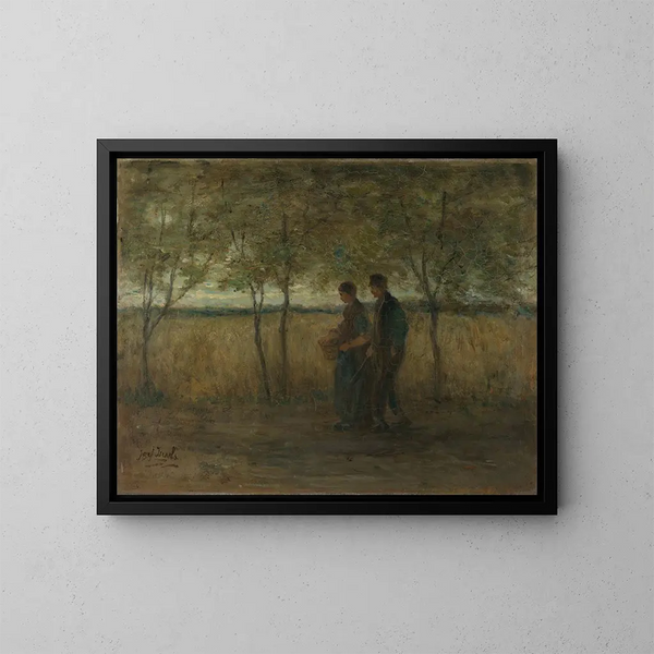 Vers le retour à la maison - Jozef Israëls — framed artwork on a wall