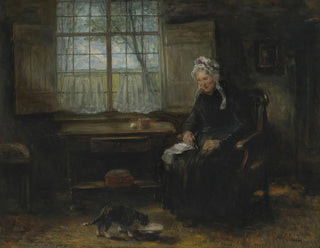 A Young Girl - Jozef Israëls — artwork view