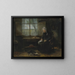 A Young Girl - Jozef Israëls — framed artwork on a wall