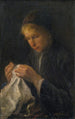 Woman sewing - Jozef Israëls — artwork view