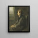 Woman at the Window - Jozef Israëls — framed artwork on a wall
