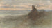 a seated woman on a dune near the sea - Jozef Israëls — artwork view