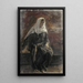 Woman sitting probably Michal - Jozef Israëls — framed artwork on a wall