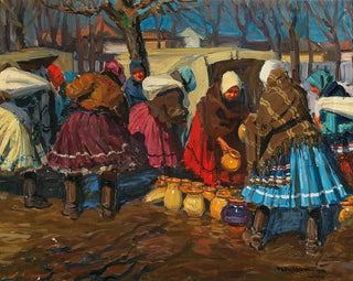 a pottery market in Mihalovce - Jozef Teodor Mousson — artwork view